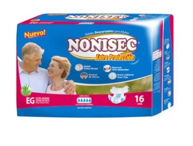 Pañales anatómicos NONISEC — Extraproteccion