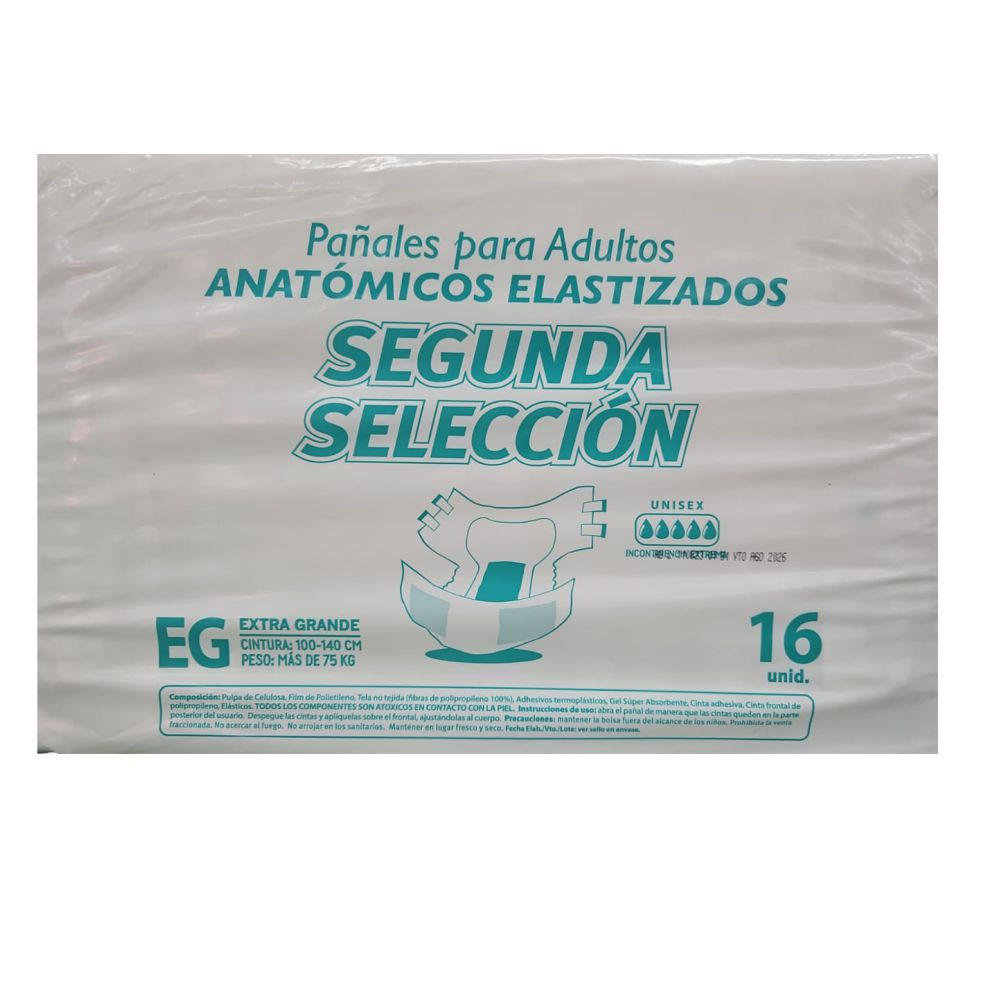 Pañales anatómicos NONISEC — Segunda Xg X 5 Paquetes