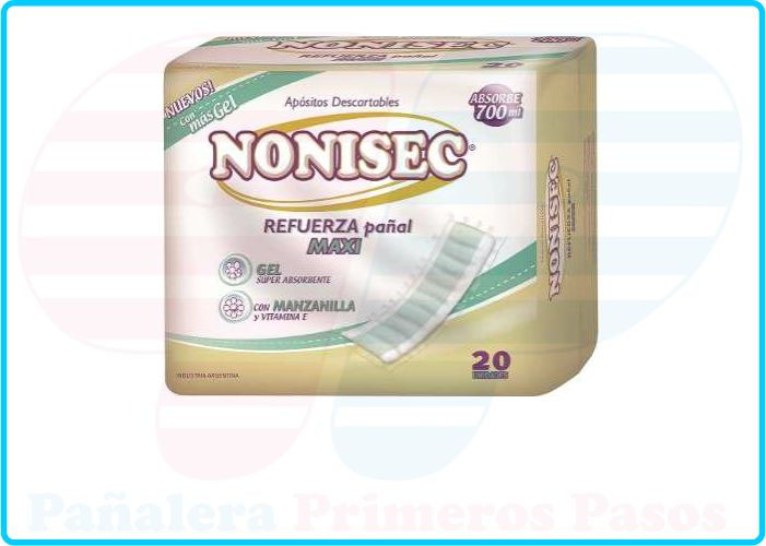 Apósitos y refuerzo de pañal NONISEC — Refuerza Pañal Maxi X 20