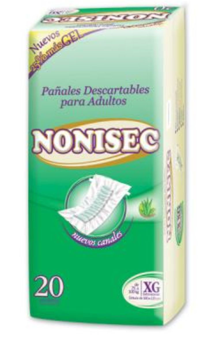 Pañales rectos NONISEC — Recto Extra Grande X 20
