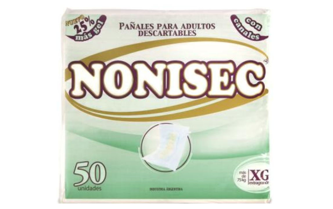 Pañales rectos NONISEC — Recto Extra Grande X 50