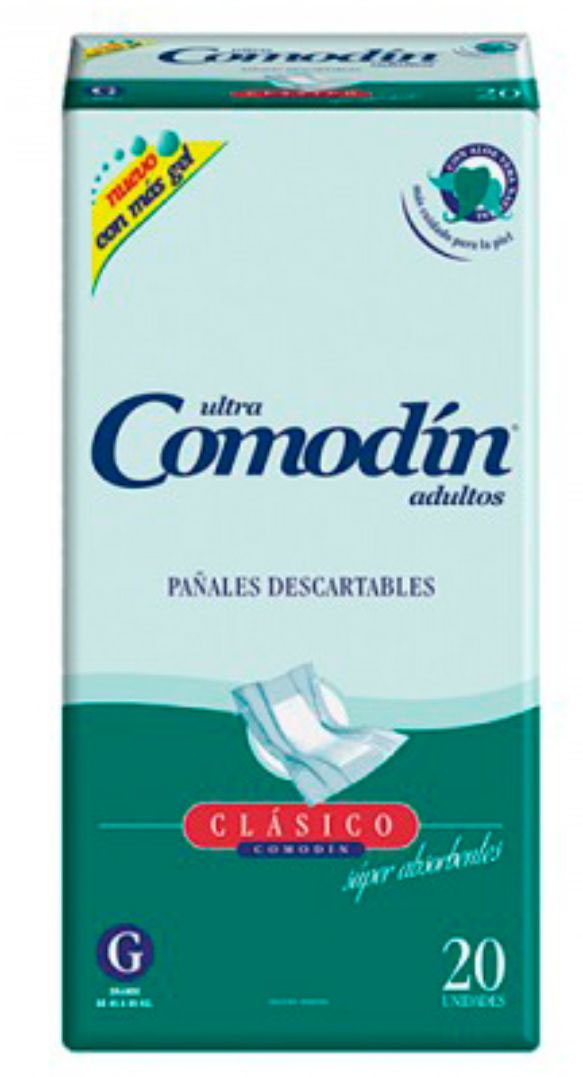 Pañales rectos COMODIN — Recto Grande X 20