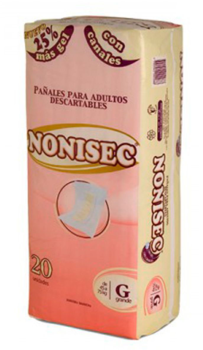 Pañales rectos NONISEC — Recto Grande X 20