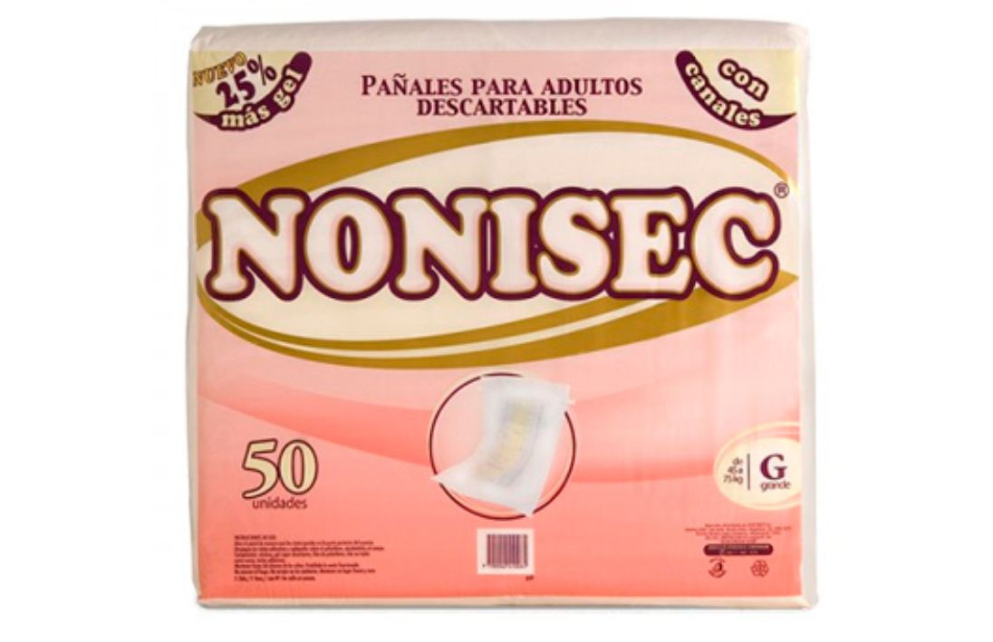 Pañales rectos NONISEC — Recto Grande X 50