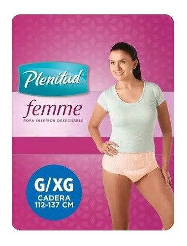 Ropa interior descartable PLENITUD — Fit Mujer Gxg 4 X 8