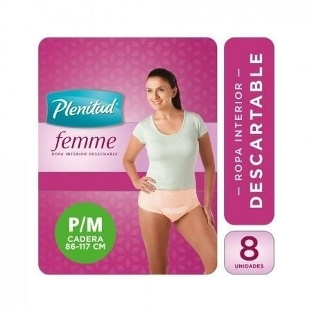 Ropa interior descartable PLENITUD — Fit Mujer Pm 4 X 8