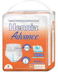 Ropa interior descartable Hennia Xg X 8 Advance