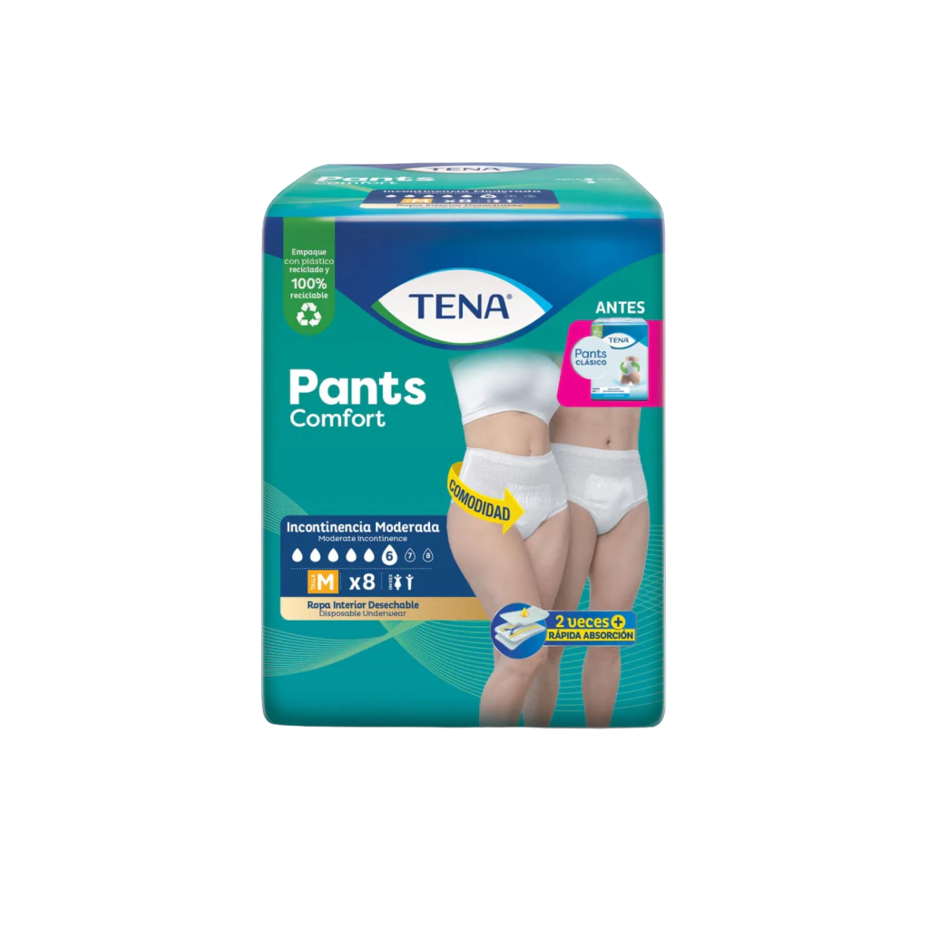 Ropa interior descartable Tena Clasica M X 8