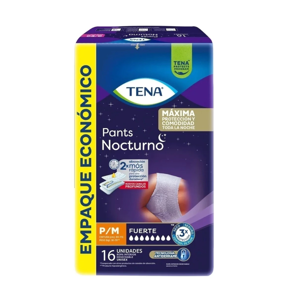 Ropa interior descartable Tena Pant Night X 16 Pm