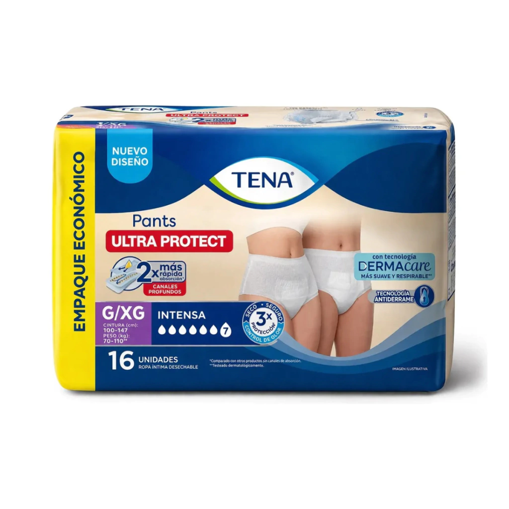 Ropa interior descartable Tena Ultraprotec L/Eg X 16