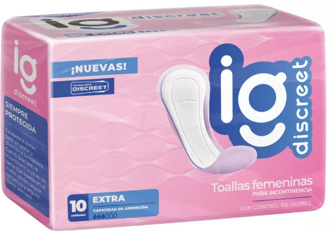 Toallas para incontinencia IG ///  INDASEC — Ig Extra 12 X 10