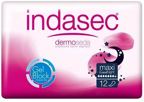 Toallas para incontinencia IG ///  INDASEC — Inda Maxi Night 6 X 12