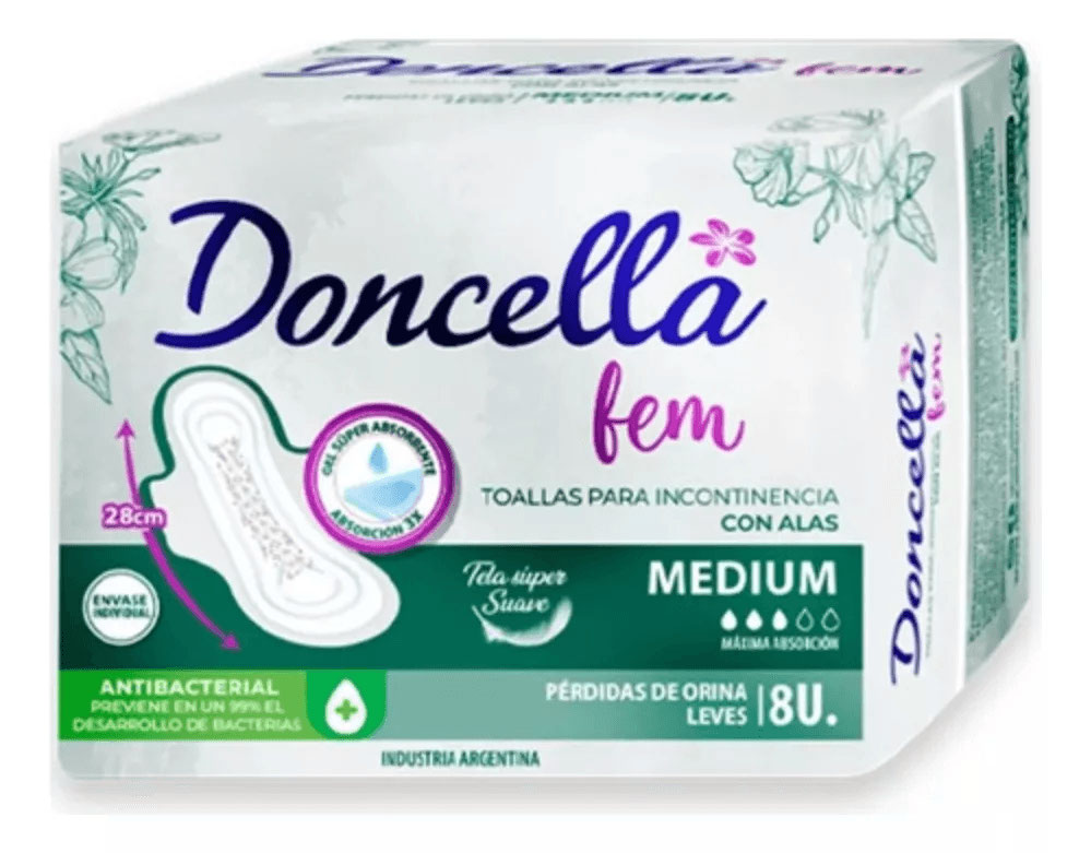 Toallas para incontinencia DONCELLA — Toalla Medium x 6 Pack