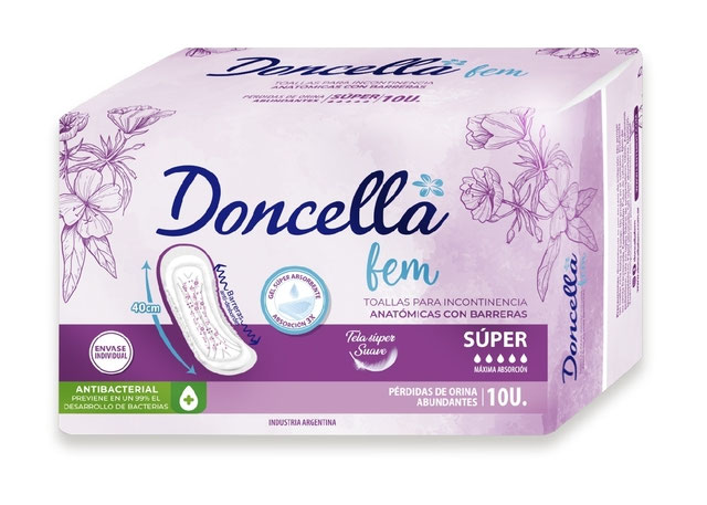 Toallas para incontinencia Toalla Doncella Super 20 X 10