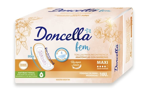 Toallas para incontinencia DONCELLA — Toalla Maxi X 6 Pack