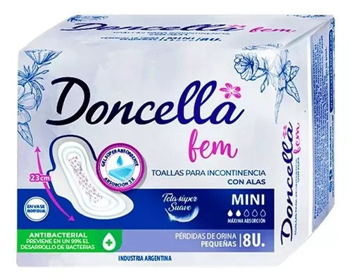 Toallas para incontinencia DONCELLA — Toalla Mini X 6 Pack